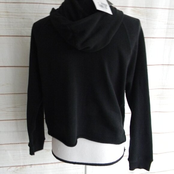 NWT GRAYSON THREADS BLACK COCA COLA FAIR ISLE HOODED HOODIE SWEATSHIRT SZ S CROP - Picture 3 of 4